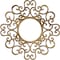 Ekena Millwork Reims Architectural Grade PVC Pierced Ceiling Medallion, Antiqued Bronze, 34"OD x 13"ID x 1"P CMPP34REABZ - alternate 1